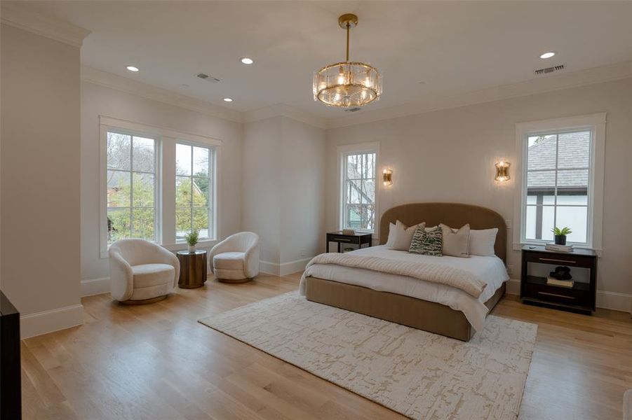 Primary Bedroom with sitting area.