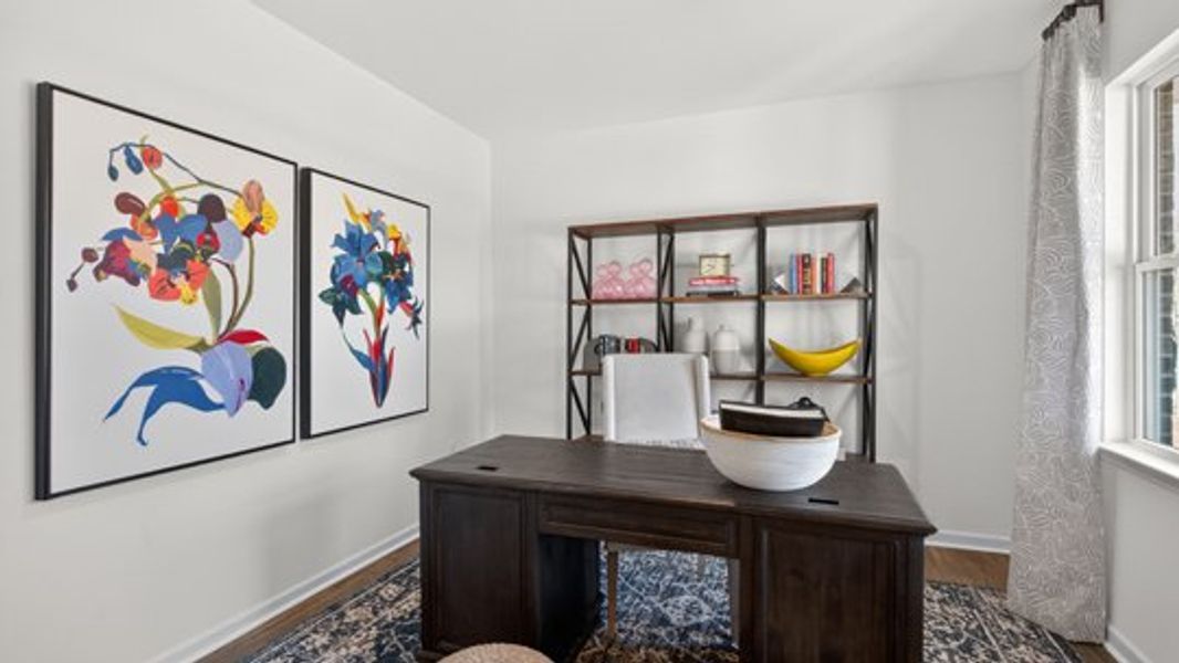 Representative furnished interior of a home built from the Hayden - Tradition by D.R. Horton in Lawson Glen, Clayton (Image 7).