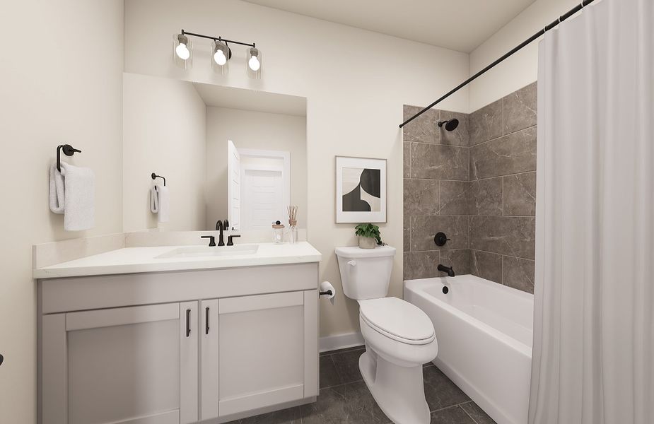 Furnished interior view inside a new home in Lagos Reserve, Manor (Image 3).