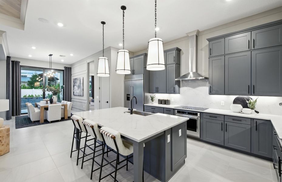 Furnished interior view inside a new home in The Reserve at Eastpointe, Palm Beach Gardens (Image 5).