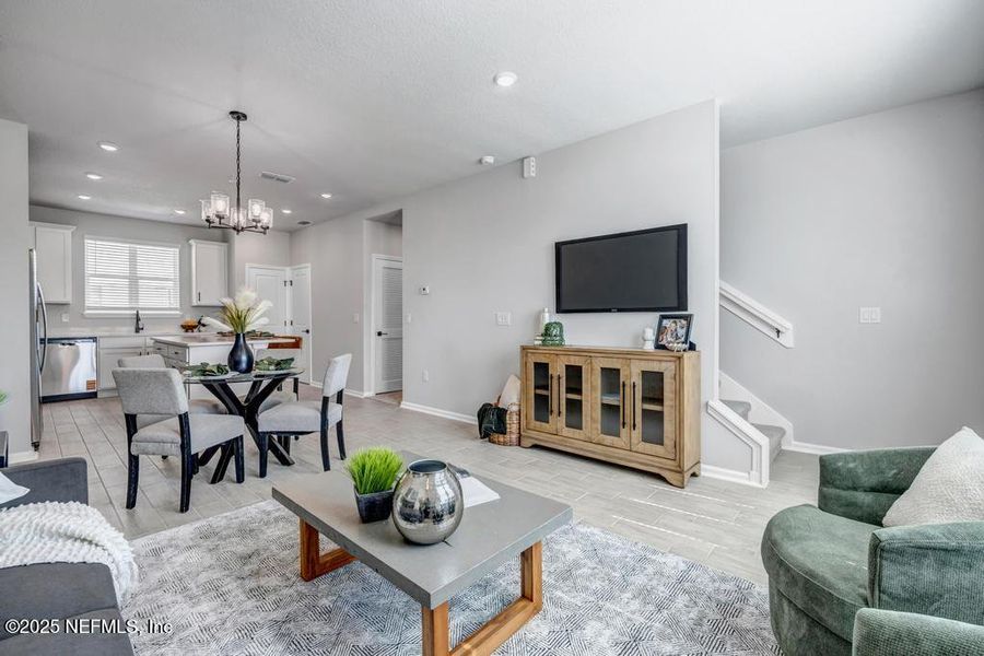 Furnished interior view inside a new home in , Jacksonville (Image 31).