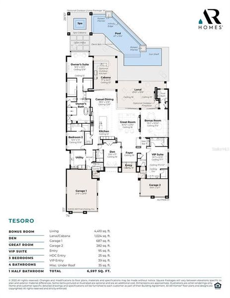 2D floor plan layout of this home in , Fort Myers, FL (Image 3).
