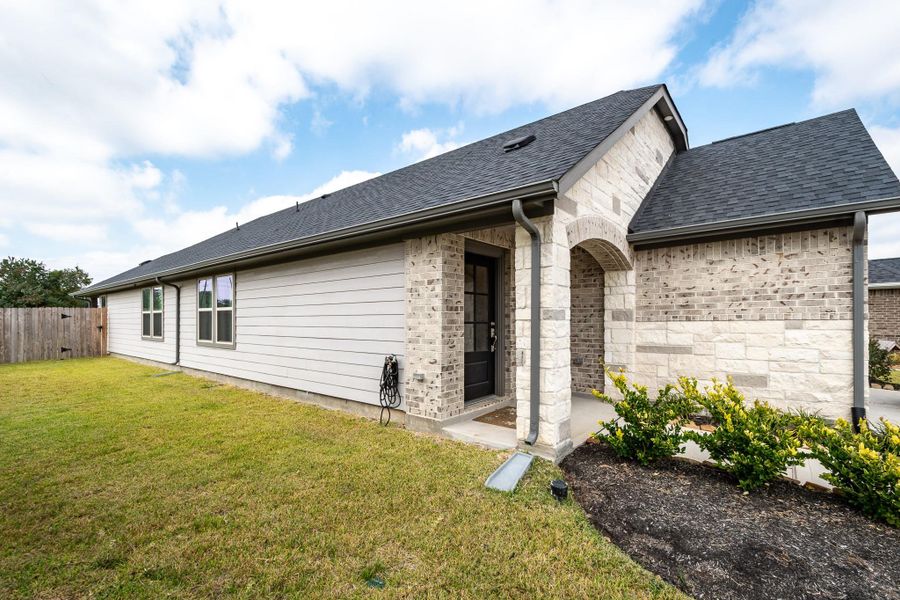 Exterior details and patio area of a home in Marisol, Katy (Image 24). Exterior details and patio area of a home in Marisol, Katy (Image 24).