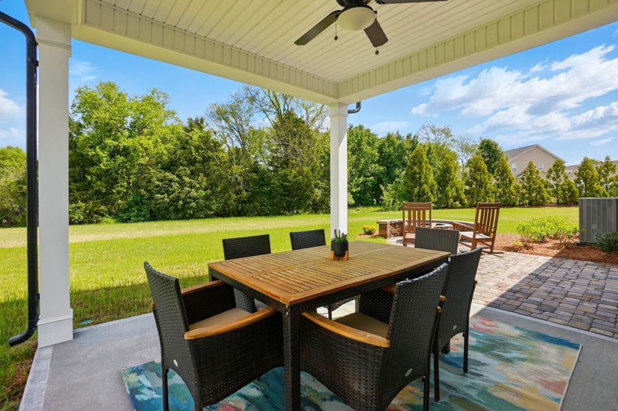 Exterior details and patio area of a home in Heritage - 55+ Community, Indian Trail (Image 2).