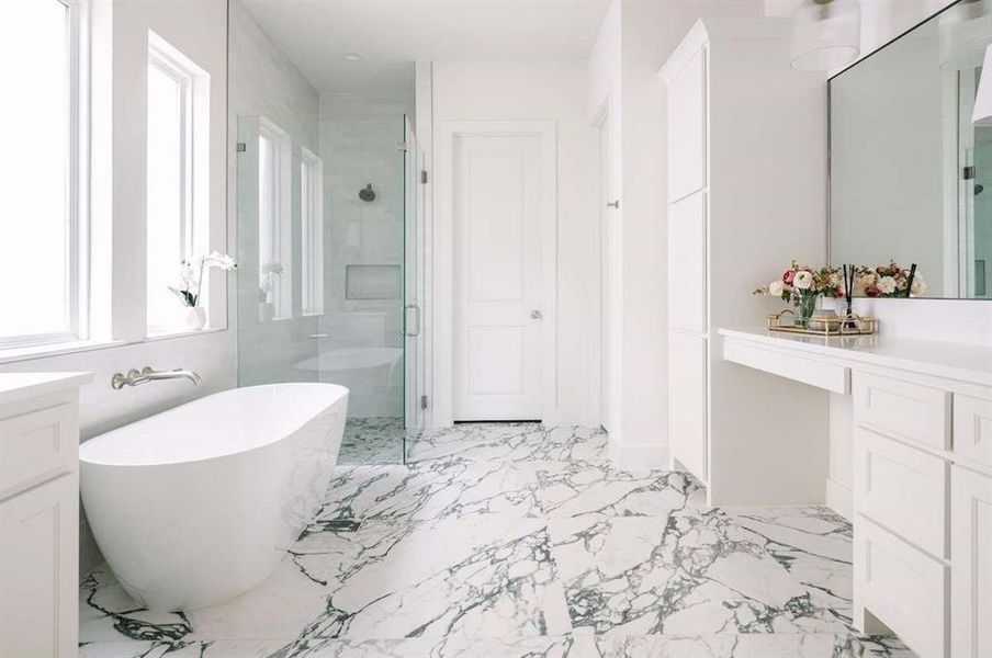 Furnished interior view inside a new home in , Aledo (Image 10).