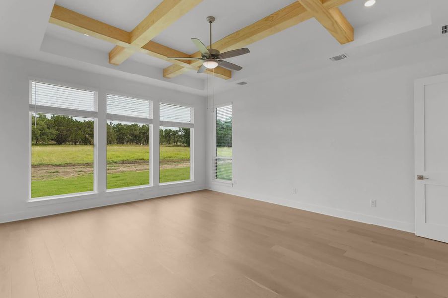 Representative unfurnished interior of a home built from the Franklin by Chesmar Homes in Feathergrass, Fulshear (Image 35).