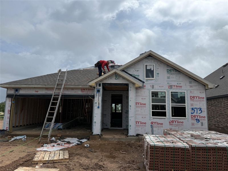 In-progress construction of a new home in Berry Creek Highlands, Georgetown, TX (Image 15).