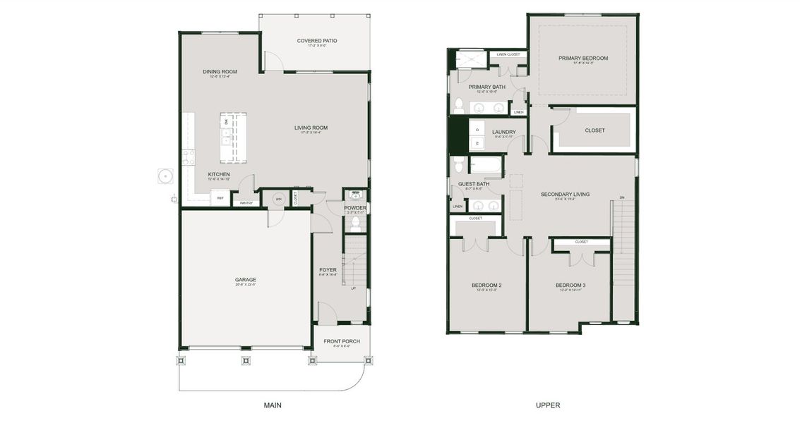 2D floor plan layout for the The Arlington by Greentech Homes LLC in The Thicket at Sedman Hills, Hixson, TN (Image 3). 2D floor plan layout for the The Arlington by Greentech Homes LLC in The Thicket at Sedman Hills, Hixson, TN (Image 3).