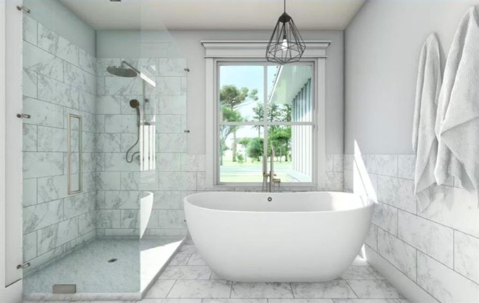 Furnished interior view inside a new home in , Atlanta (Image 9).