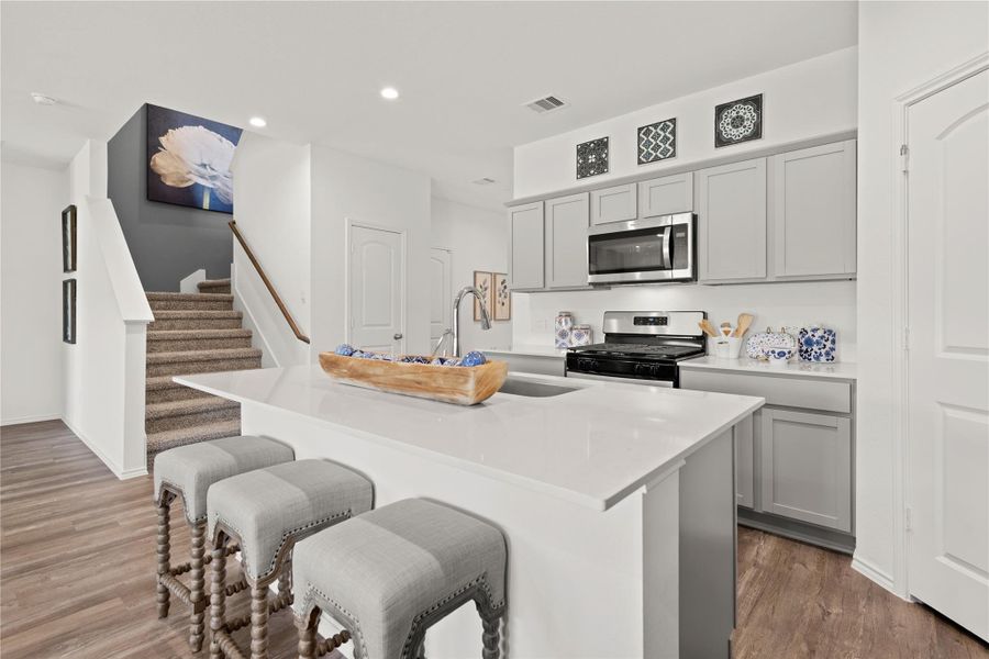 Furnished interior view inside a new home in The Canopies, Splendora (Image 5).