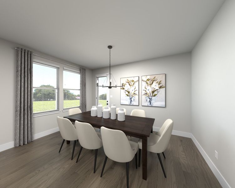 Furnished interior view inside a new home in Lakes at Bella Lago - Signature Series, Franklin (Image 4).