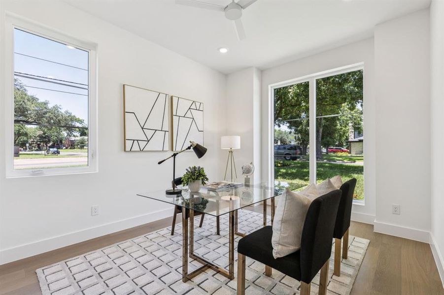 Furnished interior view inside a new home in , Dallas (Image 6).