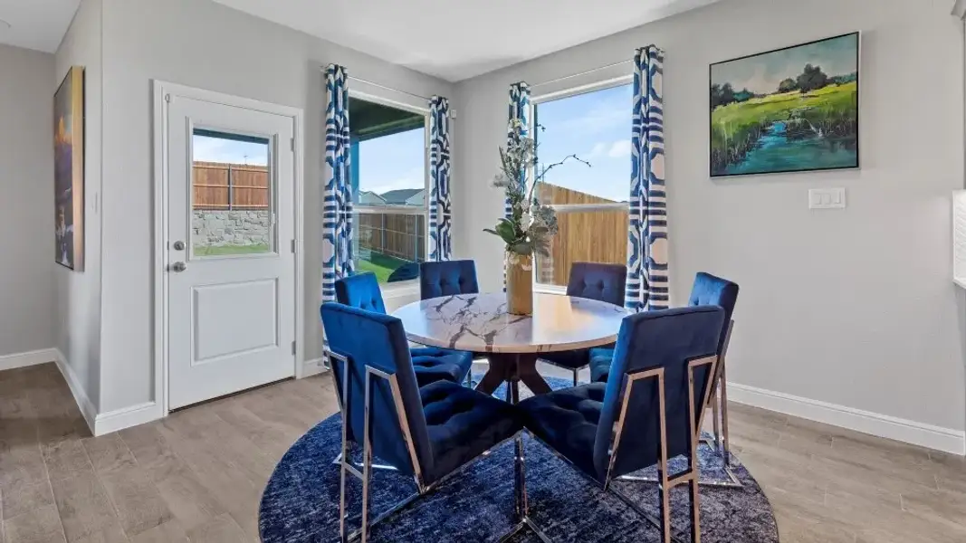 Furnished interior view inside a new home in Bluestem, Rhome (Image 17).