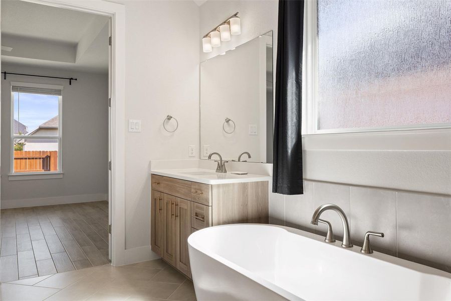 Furnished interior view inside a new home in Sweetwater, Austin (Image 33).