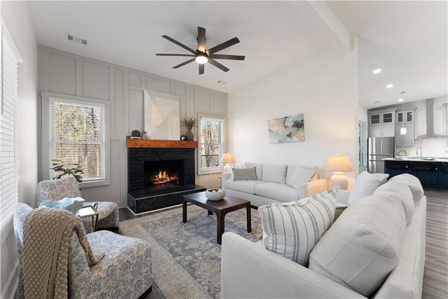 Furnished interior view inside a new home in , Gainesville (Image 45).