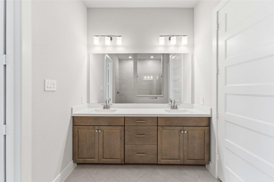 Furnished interior view inside a new home in Elyson, Katy (Image 9).