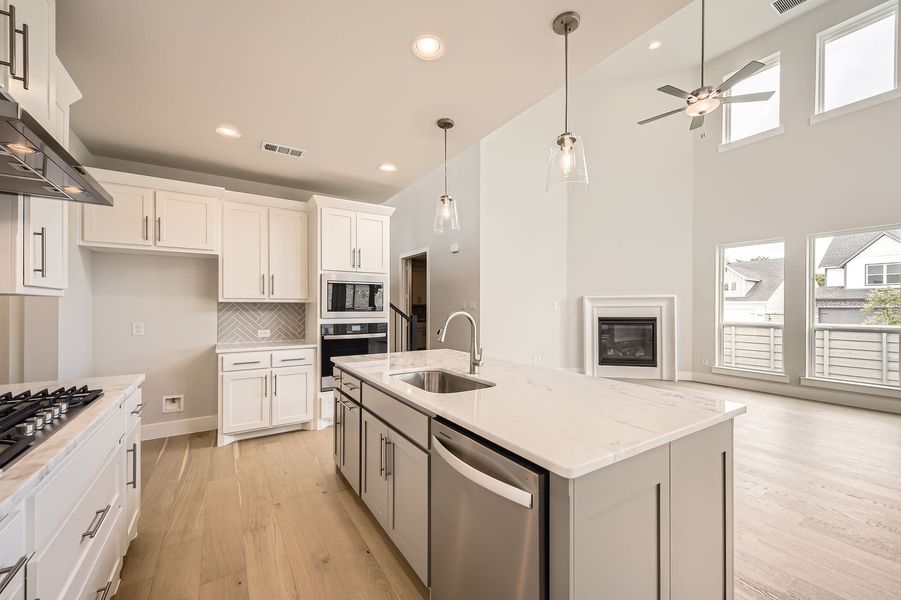 Plan 1568 Representative Photo - Kitchen/Living Room Plan 1568 Representative Photo - Kitchen/Living Room