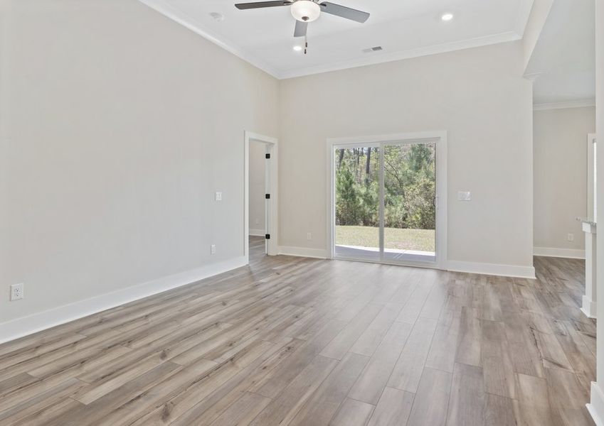 Open-concept living area