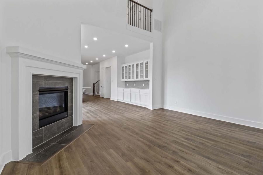 Representative Family Room - some options shown