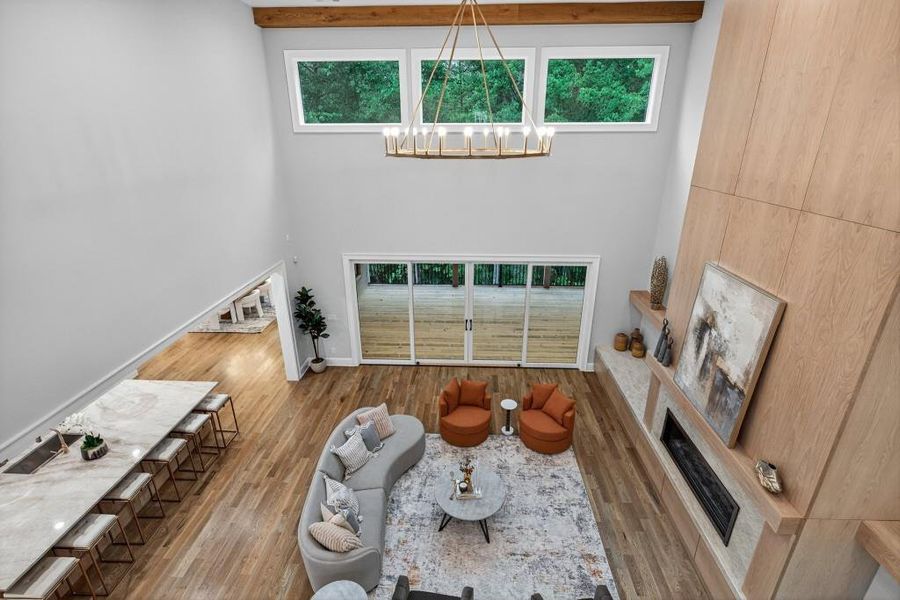 Furnished interior view inside a new home in , Newnan (Image 55).