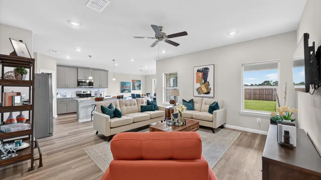 Furnished interior view inside a new home in Parkerville Meadows, DeSoto (Image 11).