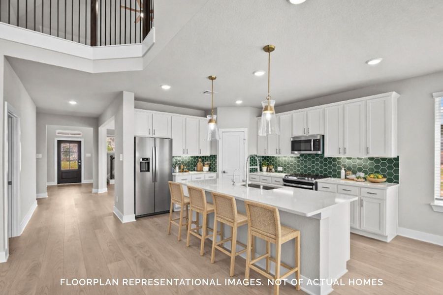 Furnished interior view inside a new home in The Oaks on 6th Street, Magnolia (Image 8).