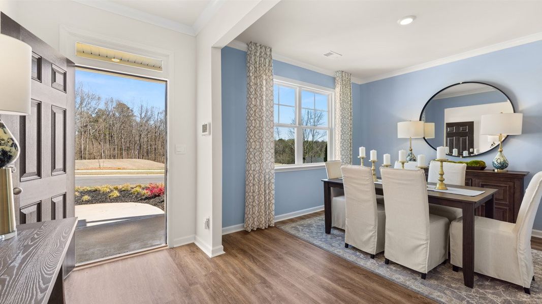 Representative furnished interior of a home built from the HAYDEN Express by D.R. Horton in WillowBrook, Winder (Image 7).