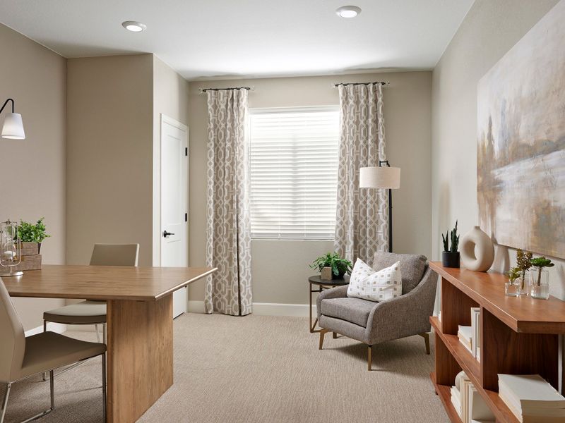 Furnished interior view inside a new home in Sugar Mill Village, Longmont (Image 9). Furnished interior view inside a new home in Sugar Mill Village, Longmont (Image 9).