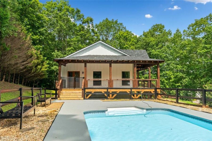 Front exterior of a new home in , Ellijay, GA, highlighting curb appeal (Image 22).
