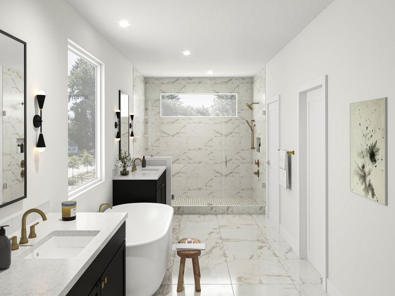 Furnished interior view inside a new home in , Houston (Image 7).