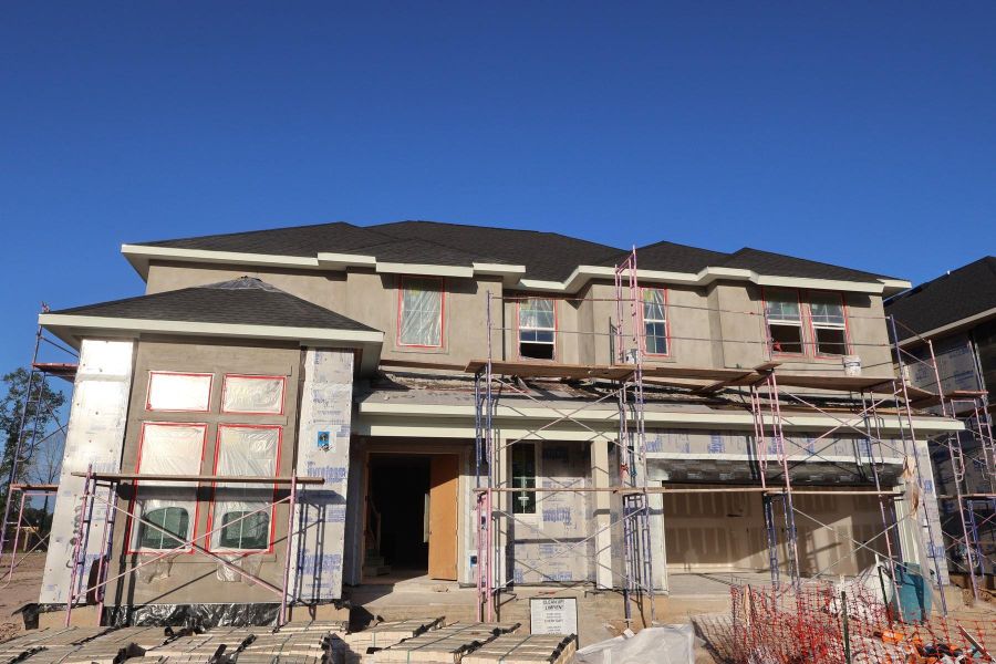 In-progress construction of a new home in Woodson’s Reserve, Spring, TX (Image 6). In-progress construction of a new home in Woodson’s Reserve, Spring, TX (Image 6).