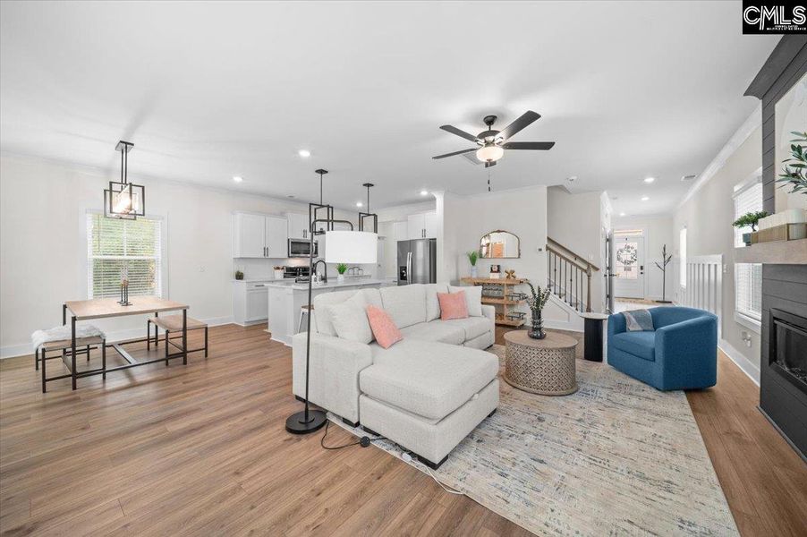 Furnished interior view inside a new home in Blythewood Farms, Blythewood (Image 5). Furnished interior view inside a new home in Blythewood Farms, Blythewood (Image 5).