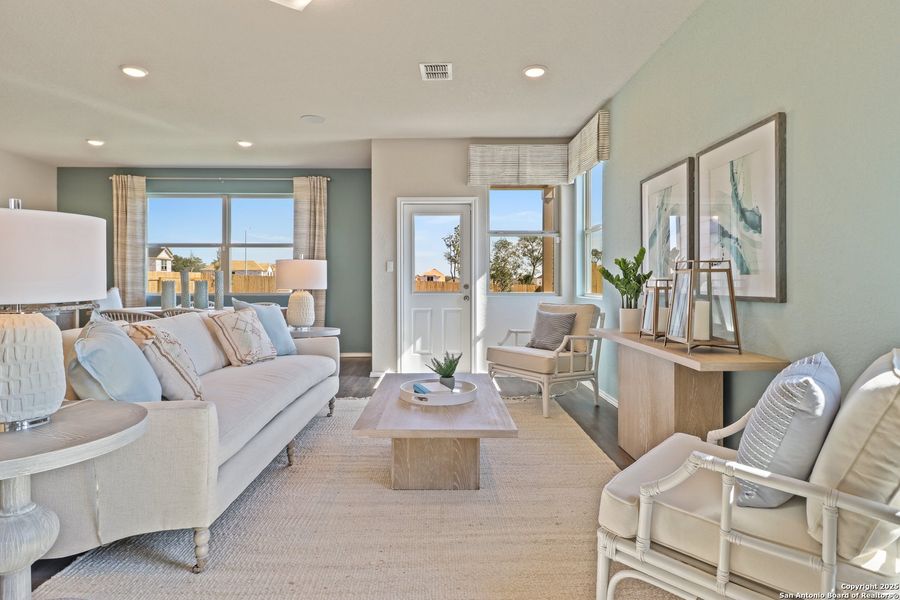 Furnished interior view inside a new home in Blue Ridge Ranch, San Antonio (Image 15).