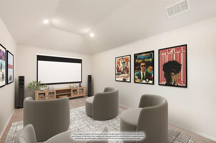 Furnished interior view inside a new home in Mockingbird Heights Classic 60, Midlothian (Image 17).