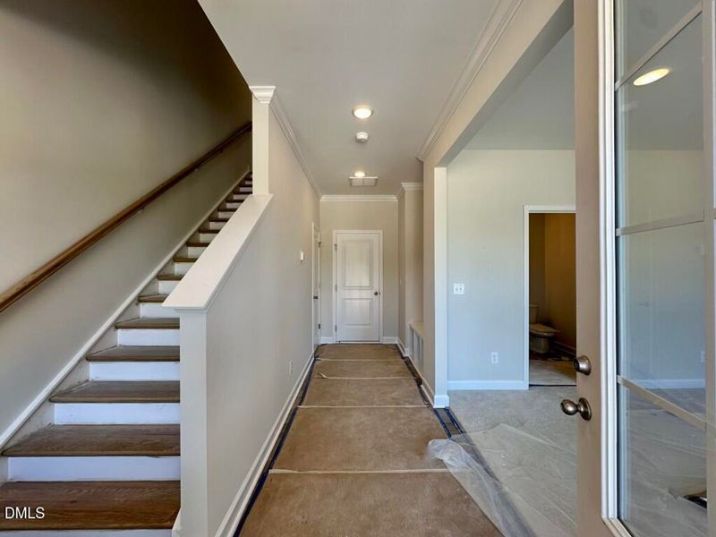 In-progress construction of a new home in Forestville Yard Townhomes, Knightdale, NC (Image 18).