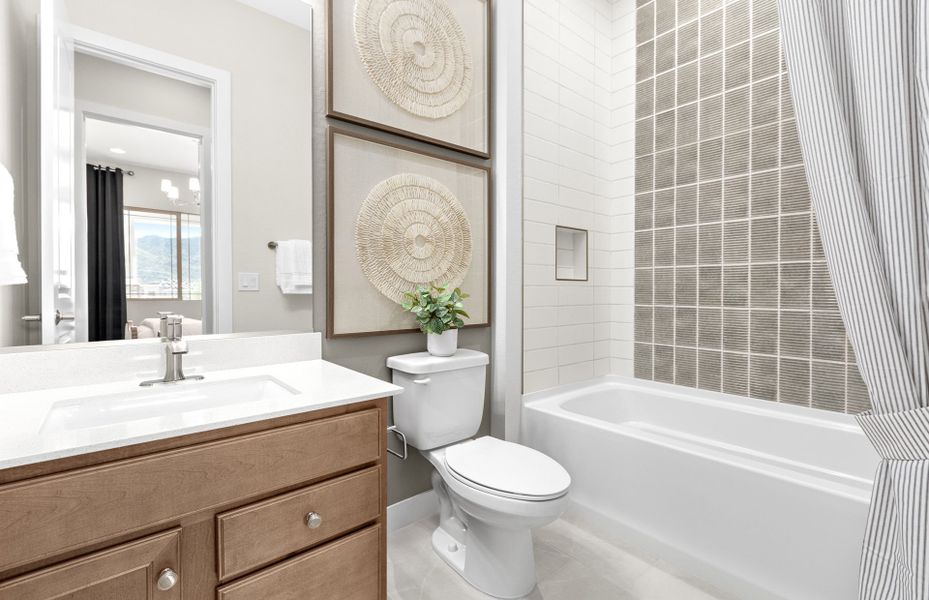 Representative furnished interior of a home built from the Haskell by Pulte Homes in Regent Hills - Meadow Series, Buckeye (Image 12).