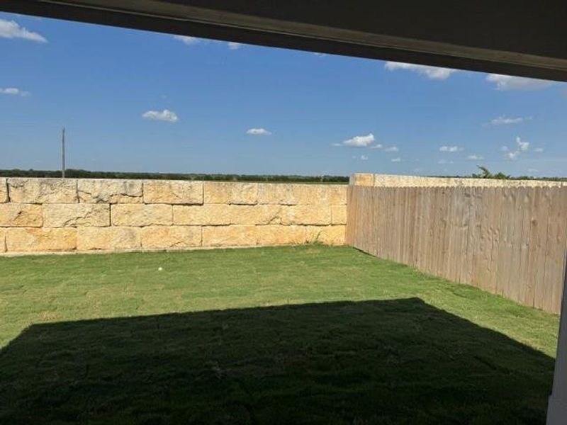 Exterior details and patio area of a home in Hunters Glen, Jarrell (Image 15). Exterior details and patio area of a home in Hunters Glen, Jarrell (Image 15).