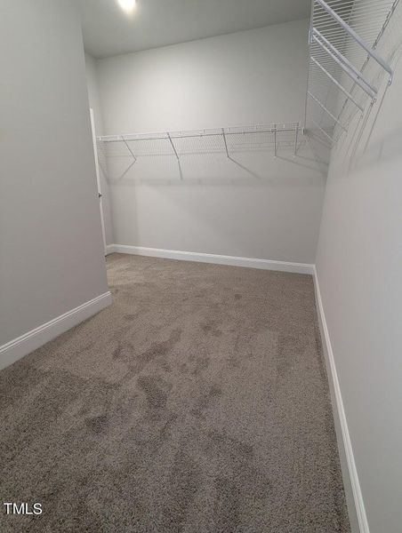 model home primary closet