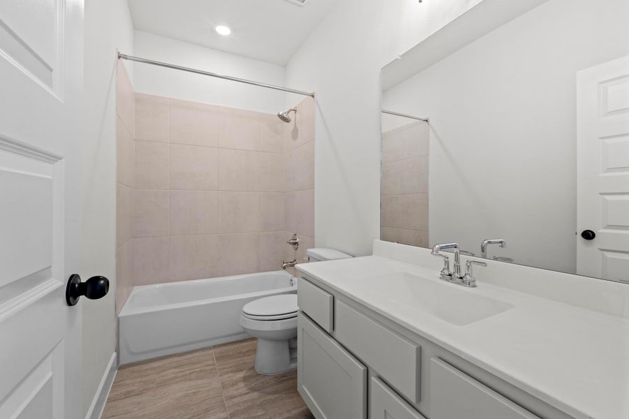 Furnished interior view inside a new home in Lariat, Liberty Hill (Image 9).