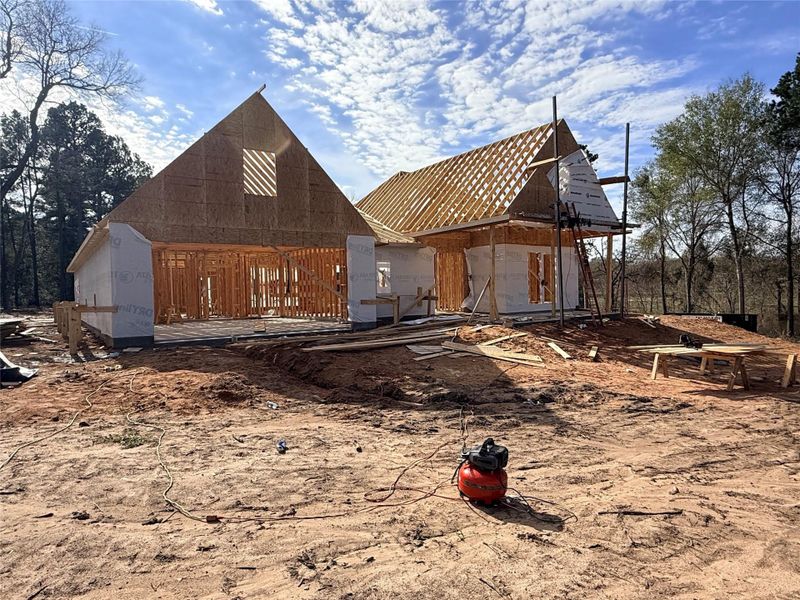 In-progress construction of a new home in , Plantersville, TX (Image 9).