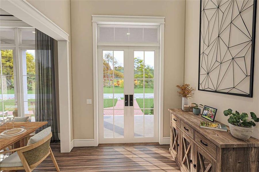 Furnished interior view inside a new home in , Maysville (Image 9).