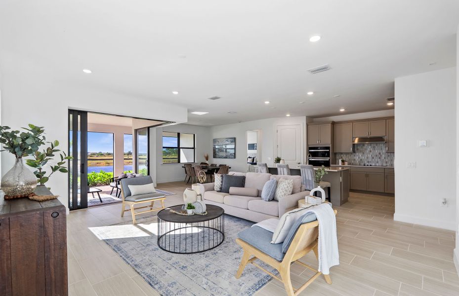 Furnished interior view inside a new home in Del Webb Naples, Immokalee (Image 10).