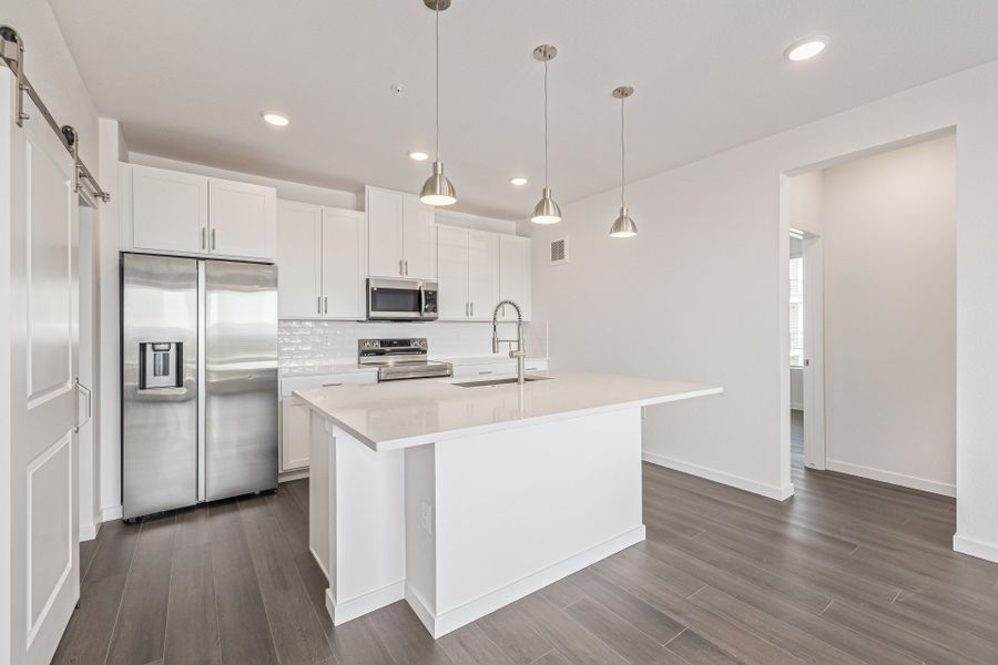 Furnished interior view inside a new home in The Residences at Victory Ridge, Colorado Springs (Image 6).