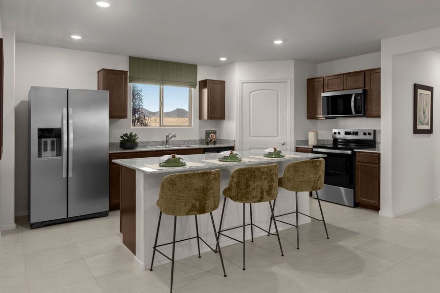 Representative furnished interior of a home built from the 1465 Modeled by KB Home in Mandarina Reserve, Marana (Image 5). Representative furnished interior of a home built from the 1465 Modeled by KB Home in Mandarina Reserve, Marana (Image 5).