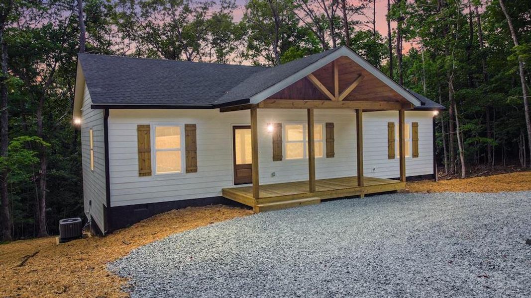 Exterior details and patio area of a home in , Ellijay (Image 18).