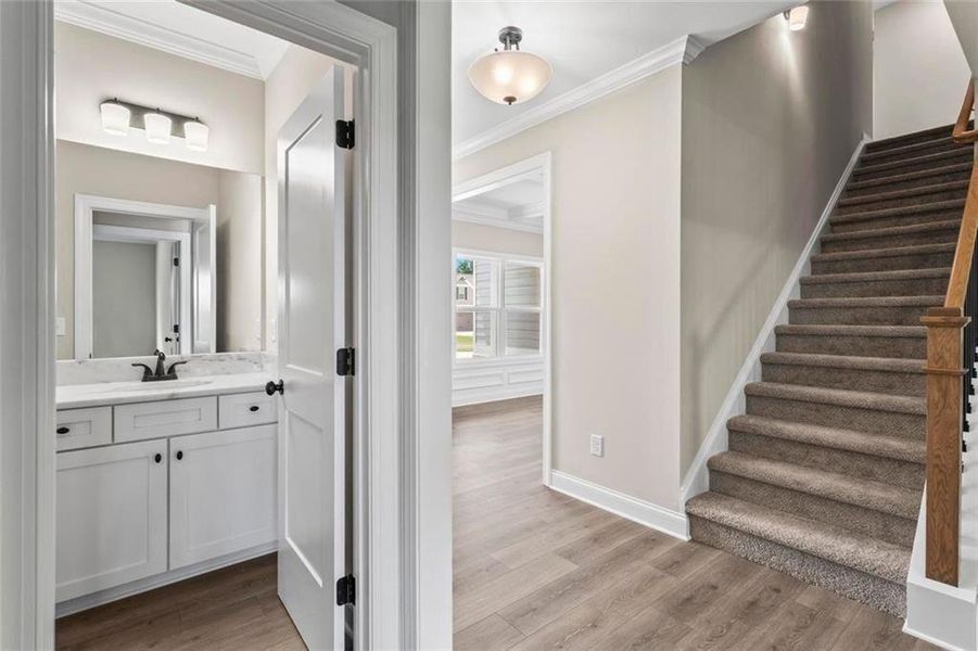 Furnished interior view inside a new home in , Dallas (Image 11).