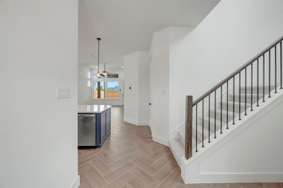Furnished interior view inside a new home in Elyson - Grove Row Collection, Katy (Image 16).