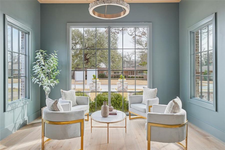 Furnished interior view inside a new home in , Dallas (Image 11). Furnished interior view inside a new home in , Dallas (Image 11).