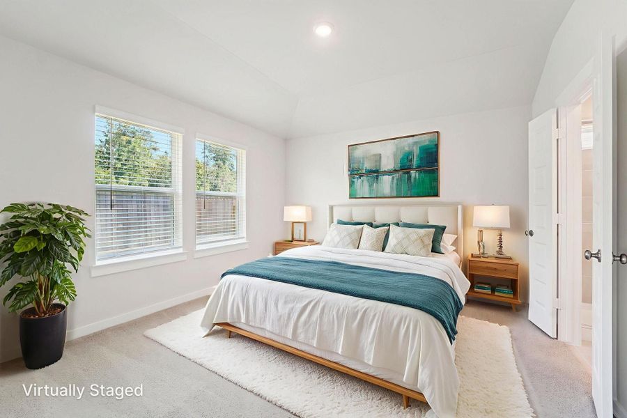 Furnished interior view inside a new home in Pine Lake Cove - Traditional Series, Montgomery (Image 7).
