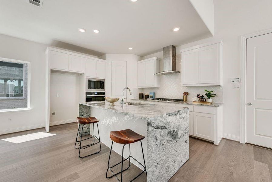 Furnished interior view inside a new home in Trails at Cottonwood Creek, Rowlett (Image 9).